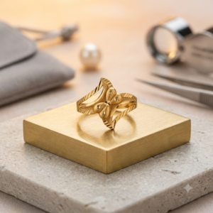 Textured Floral Ring