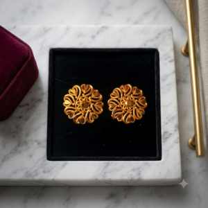 Filigree Floral Stud Earrings
