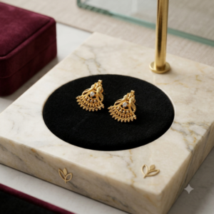 Temple Peacock Stud Earrings
